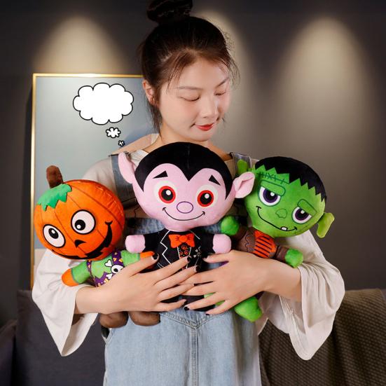 Забавный Хэллоуин Череп Монстры Игрушка Мультфильм Тыква Человек Фаршированный Зомби Ужас Плюшевые Куклы Хэллоуин Украшения Реквизит