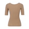 Triumph Sleeve Top with Warm Cotton Inner Size M 5/8 100% 5380, Brandy,