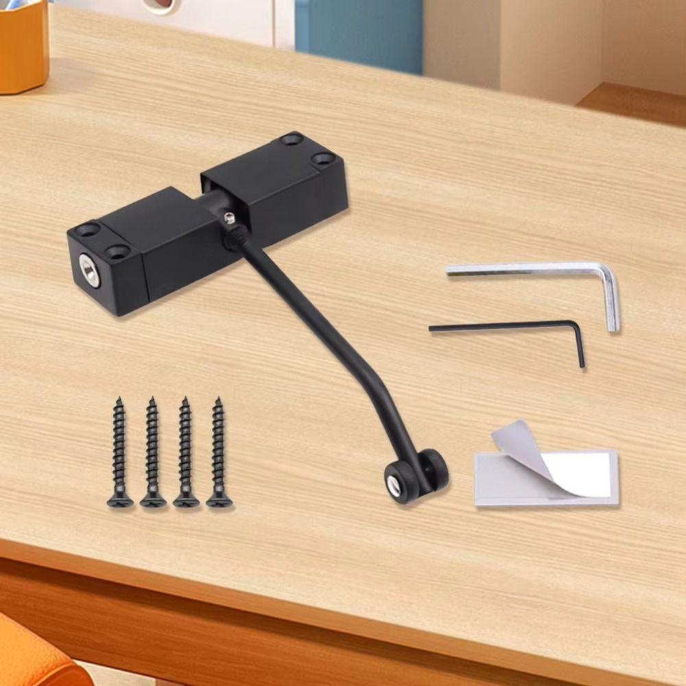 Aluminum Zinc Zinc Alloy Door Closing Hinge Safety Spring Door Closer Automatic Door Closer Furniture