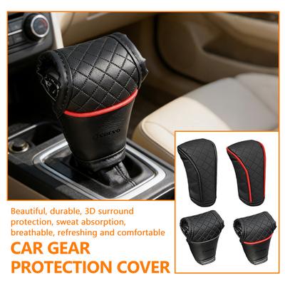 Leather Car Gear Shift Sleeve Knob Protective Cover For XC60 XC90 S60 S80 V60 C70 S40 C30 V90 V60 C40 XC40 V70