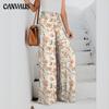 Spring and Summer Women's Wide-legged Pants Comfortable Casual Print Wide-legged Pants