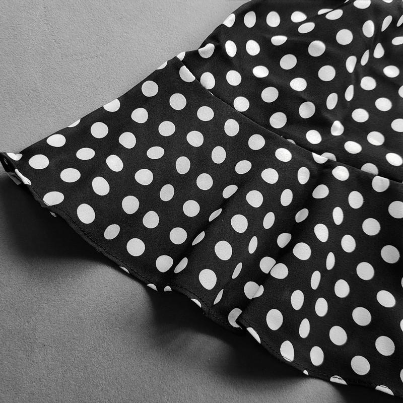 Летние юбки с рюшами для девочек, мини-юбка в горошек с высокой талией для маленьких девочек, повседневная детская плиссированная короткая юбка для девочек, одежда