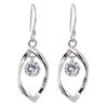 Aliba Earrings for Popular Silver Hook Cubic Zirconia Women, Accessories, Simple, Hypoallergenic, 925, Earrings, Brand,