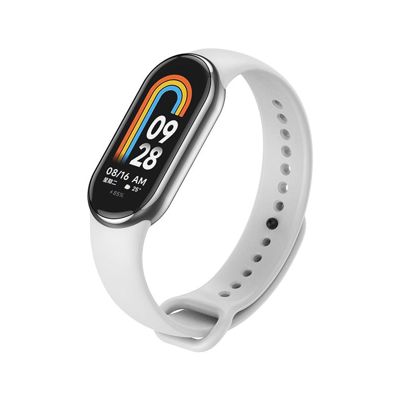 Силиконовый ремешок для Xiaomi Mi Band 8 Correa, спортивный браслет Miband8 NFC, умный браслет Pulseira, замена MiBand 8, аксессуары