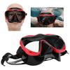 Adult Diving Goggles Face Shield Glasses Silicone Eye Protector Snorkeling EquipmentsMK‑902 Black Red