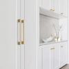 Furniture Decorative Handle Long Square Brass Dressers Knob Simple Bedside Cabinet Pull Wardrobe Handle Easy to Install