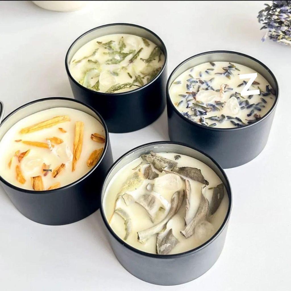 Handmade Sage, Palo Santo, and Cedar Soy Wax Candle for Indoor Air Purification