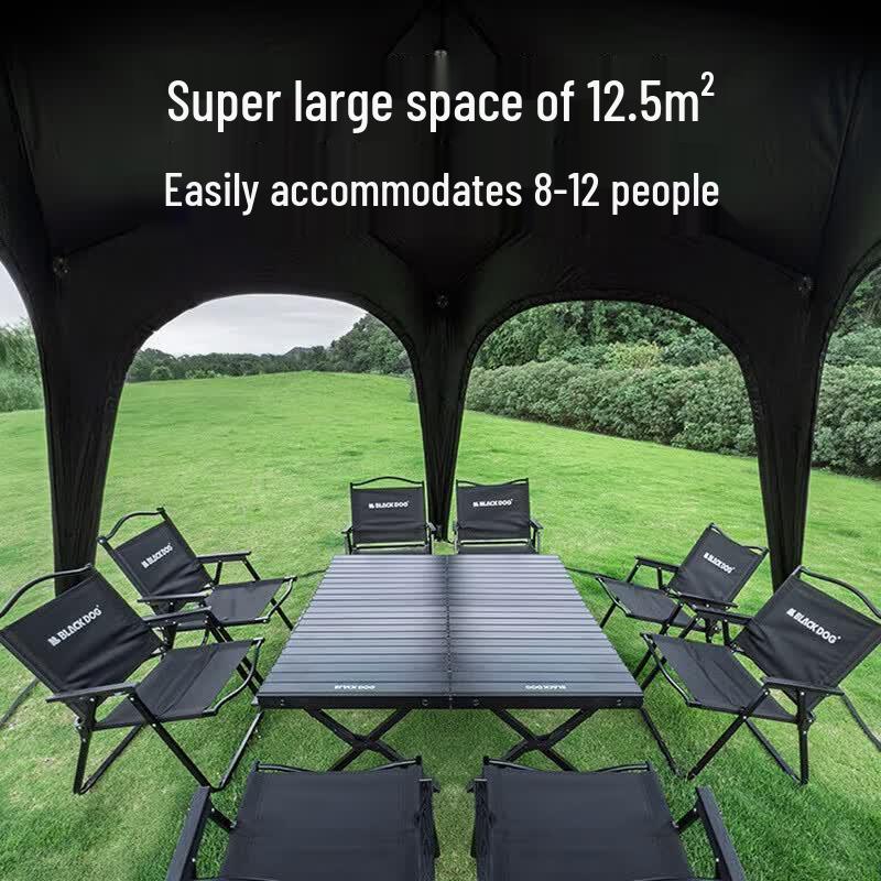 Black Dog Automatic Pentagon Dome Camping Canopy