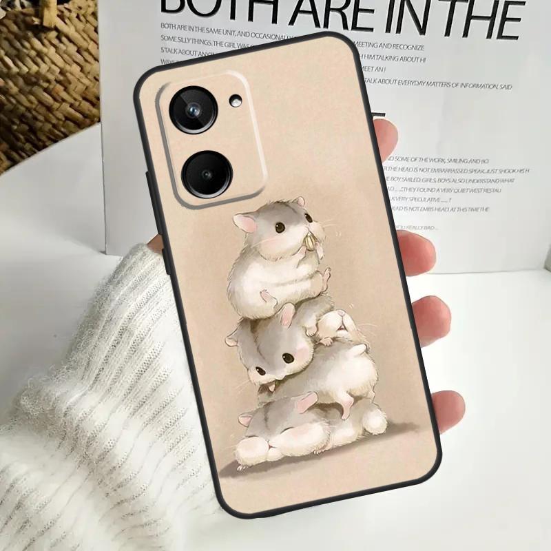 Hamsters Case For Realme C67 C55 C53 C51 C35 C33 C31 C30 C25s C21Y GT Neo 5 GT5 9 10 11 12 Pro Plus