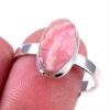 Кольцо из стерлингового серебра 925 пробы с натуральным родохрозитом S.9 K2K34