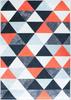 Tapis - MANI TEXTILE - Triangle Rouge - 50x80 cm - Synthétique - Moderne