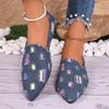 Мода 2024 года, новые женские мокасины смешанных цветов с прострочкой, дышащие повседневные туфли с острым носком, на плоской подошве