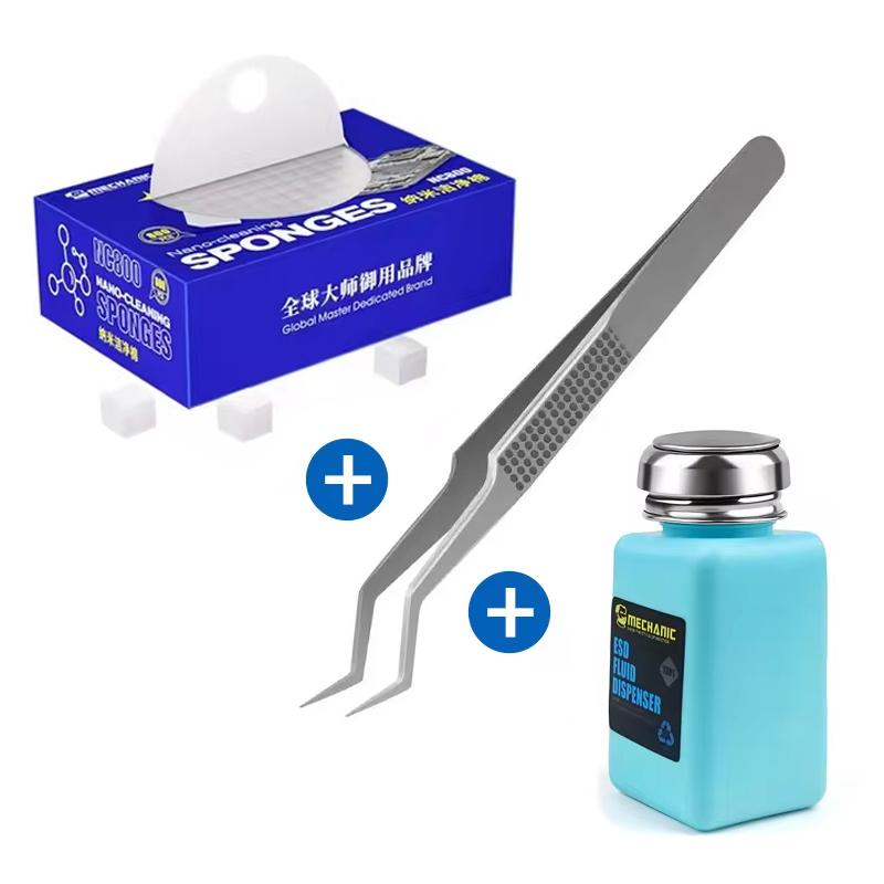 Mechanic NC800 Nano Spong Cleaning No Residue Phone Screen PCB Motherboard Back Glass Camera Solder Flux Oil Frame Clean Tool