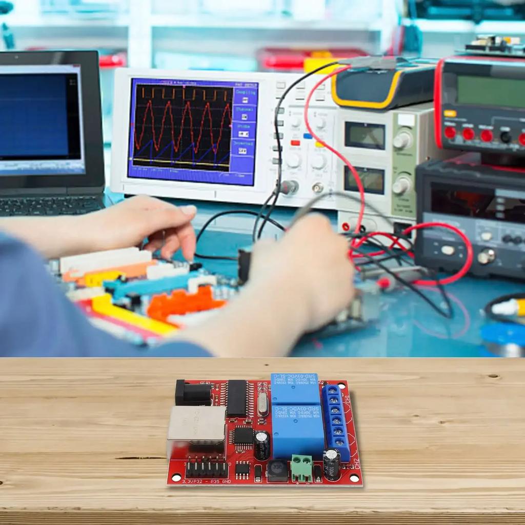 Двухканальная релейная плата Ethernet-реле LAN Системы умного дома Световые индикаторы питания Для IoT-проектов Стабилизаторы регулятора напряжения