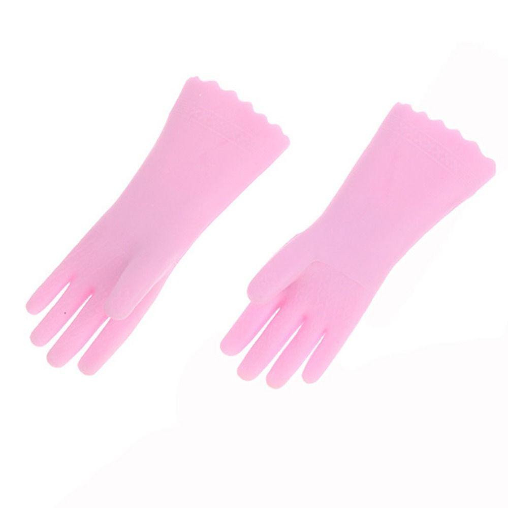 2 Pair Pink Green Dollhouse Gloves Doll Accessories Mini Baking Glove Universal
