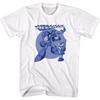 Mega Man - Мужская футболка Megablues, X-Large, Белый