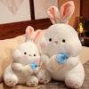 Autumn/Winter New Cute Bottle Rabbit Doll Plush Toy White Rabbit Pillow Birthday Gift Sofa Pillow Home Decoration