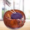 Knitting Crochet Weaving Tool Wooden Yarn Bowl Wool Holder Organizer Woolen Knitting Storage Basket