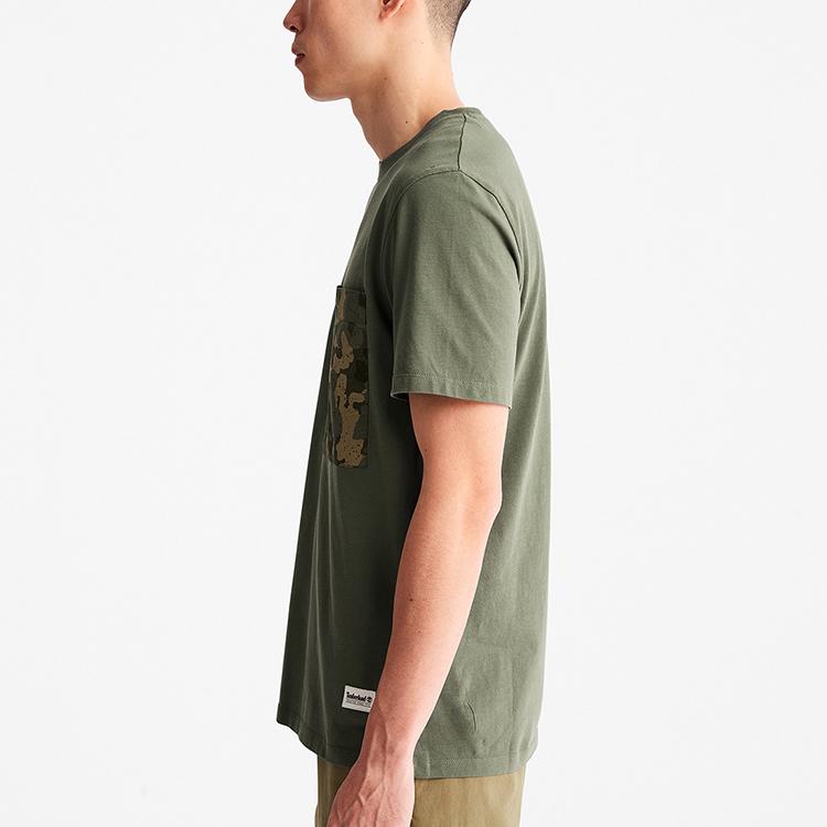 Timberland T Shirt Men's Army Green A61M1-A58