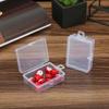 Flip Cover Plastic Jewelry Case Rectangle Sewing Storage Box Hair Clips Boxes  Craft Supplies