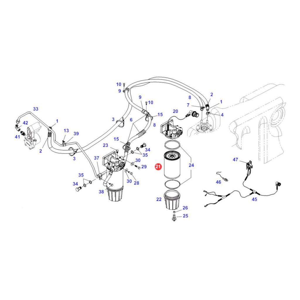 Fuel filter with water separator SK3398 SF Filter
