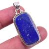 Натуральный драгоценный камень лазурит 925 проба стерлинговое серебро подарок кулон 1,75" a3N10