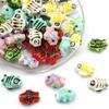 2pcs Hand-Paint Ceramic Porcelain Fish Beads Charm Loose Spacer Beads for Necklace Earring Bracelet DIY Jewelry Craft Making