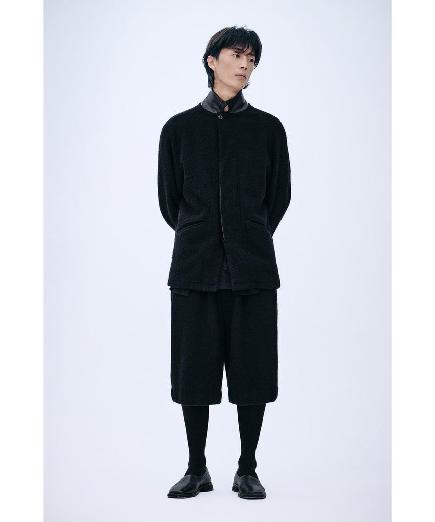 YOUTH Boiled Wool Half Pants - Black