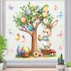 2026 Easter Egg Tree Birds Wall Sticker Self Adhesive for Bedroom Living Room Home Decoration