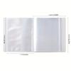 Ticket Card A6 Postcard Storage Book Plastic Portable Collection Photo Album Large-capacity 40 Sheets Cards Holder Teenagers