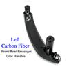 LHD RHD из углеродного волокна, левая и правая внутренняя дверная ручка, подлокотник, панель, замена накладки для BMW X3 X4 F25 F26