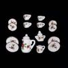 Tableware Dollhouse Miniature Tea Set Miniature Porcelain Tea Cup Set  Doll House Accessories