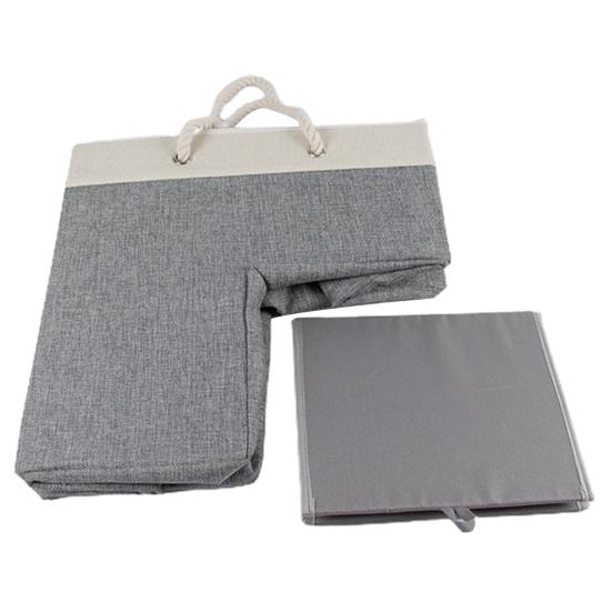 Ручка корзины Большая портативная хлопковая веревка Складная вместимость лестницы Прочная ткань с ковровым покрытием Деревянное покрытие