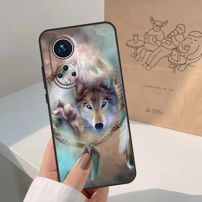 Чехол для Honor Win RT 200 400 50 70 90 X8b X9a X9b X9c X9d с изображением воющего волка 'For Honor Magic 8 Pro 7 6 5 Lite'