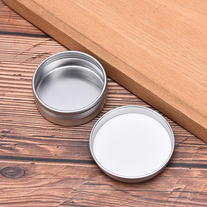 5Pcs Aluminum Mini Round Tin Metal Container Bottles Storage Jar Screw Lids Box