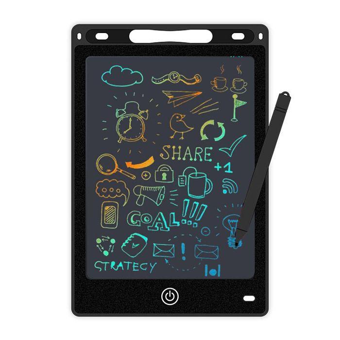 Tablette d'écriture électronique - 12 pouces - LCD effaçable - portable - Rouge