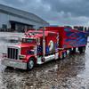 1:24 Peterbilt 389 Седельный Тягач Полуприцеп Сплав Металл Литье под Давлением Модель Автомобиля Домашние Модные Украшения и Украшение для Рабочего Стола Компьютера