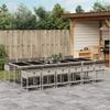VidaXL Garden Dining Set and Cushions 13 Pcs Light Grey Rattan 3278074