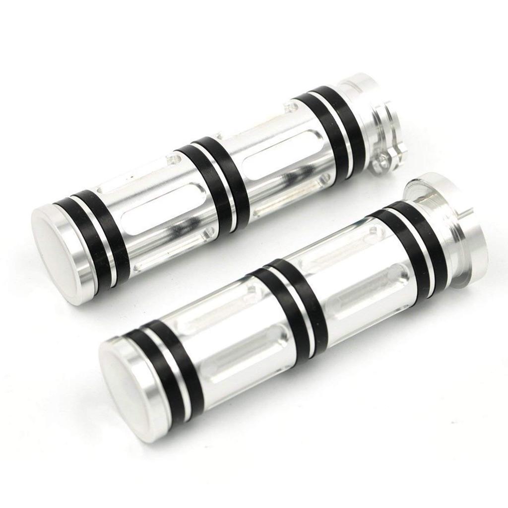 Karun Сверхмощный CNC Заготовка 1" Руль Рукоятка Sportster Dyna Softail Touring Серебристый