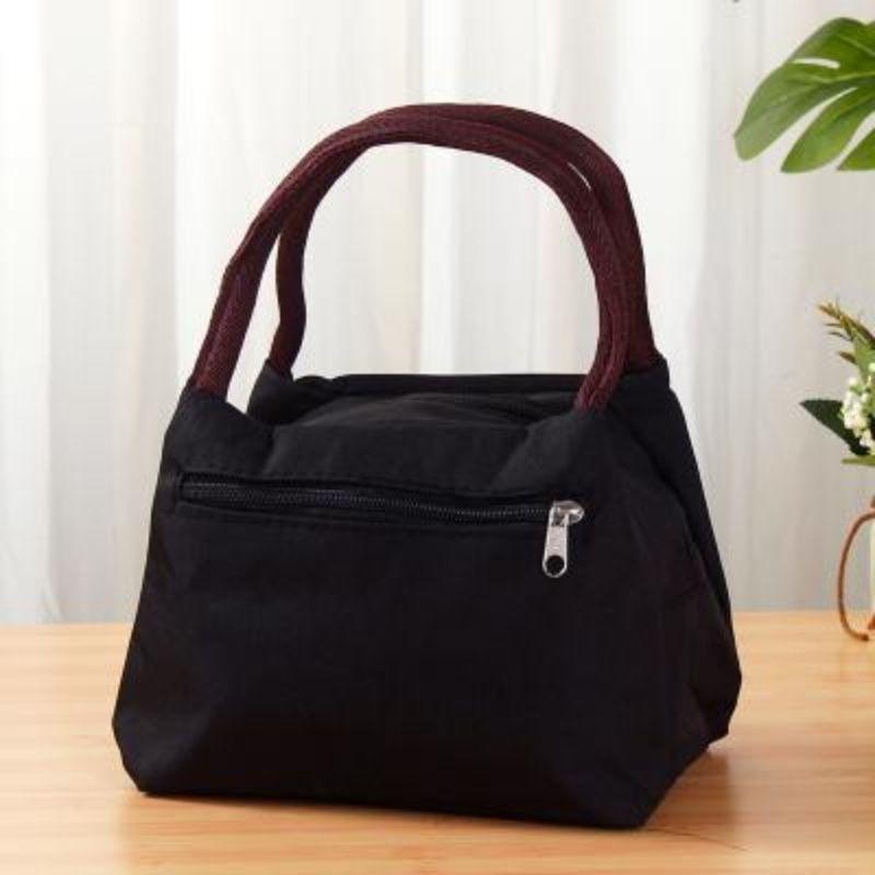 Женская водонепроницаемая сумка из ткани Оксфорд и холщовая сумка-тоут для мамы - Маленькая квадратная сумка с карманом для зонта