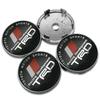 For Toyota YarXP114Pcs For Toyota TRD Corolla Auris Yaris Prius Highlander 60mm 56mm Car Wheel Center Hub Cap Rim Cover Stickers Badge Accessories