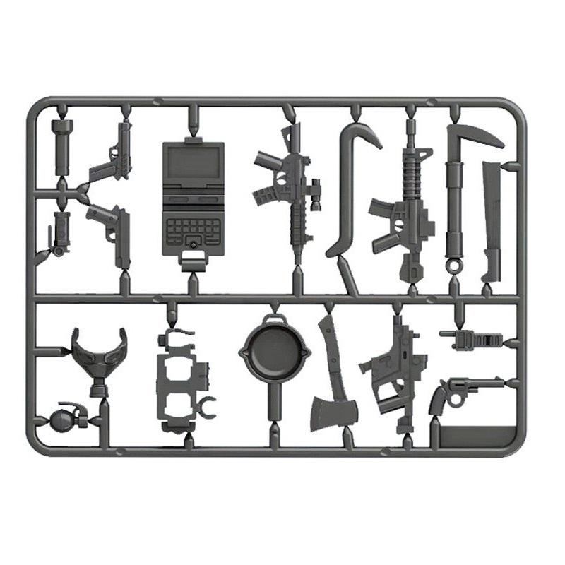 Военное оружие, набор пистолетов, мини-фигурки, аксессуары, модель солдата, MOC SWAT, городской армейский блок, полицейские строительные кирпичи, игрушки
