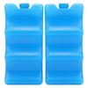 2pcs Breastmilk Ice Pack Contoured Shape Blue Reusable Ice Box for Breastmilk Working Mom