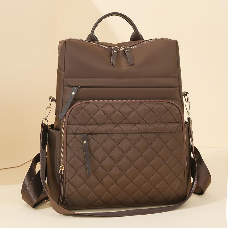 Ромбовидная вышивка рюкзак женский рюкзак большой емкости водоотталкивающий дорожный рюкзак