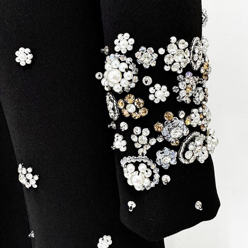 2024 Европейская и американская мода Star Fashion Бисеро-бриллиантовое облегающее длинное платье