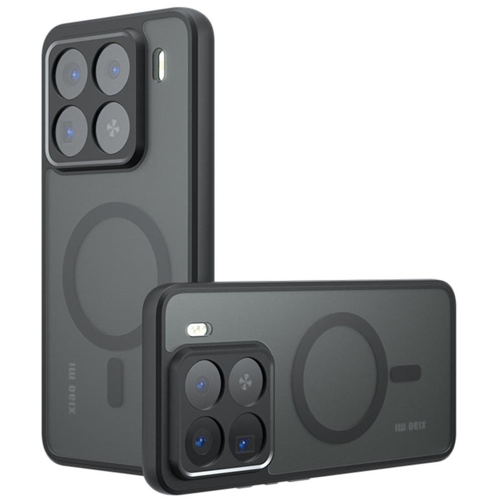 Чехол для Xiaomi 15 Pro, совместимый с MagSafe, матовый чехол для телефона из ТПУ+ПК с тактильным покрытием