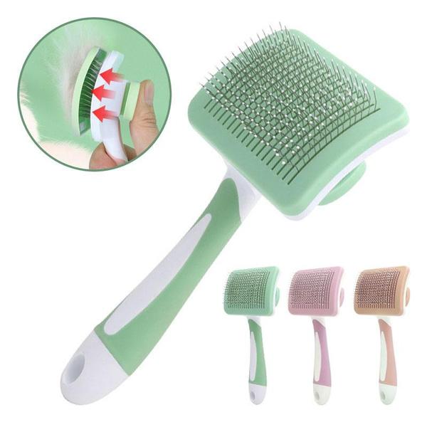 Pet Hair Shedding Comb Dog Cat Brush Grooming Long Hair Indoor Cats Brush Hair Remover Cleaning Beauty Slicker Pet Supplies