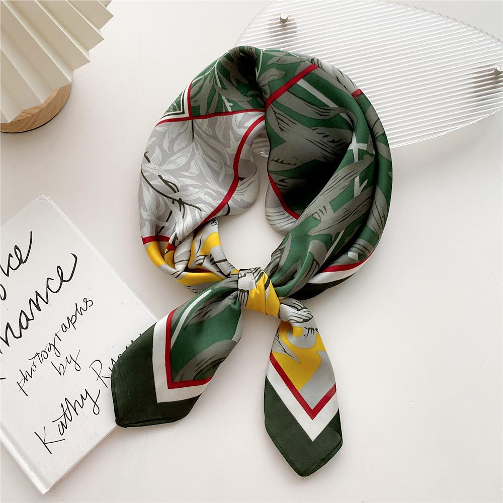 Fashion Decoration Scarf Hairband Tie Hair 70 Small Square Scarf Silk Scarf Women'S Spring And Autumn Versatile Small Scarf Professional Scarf