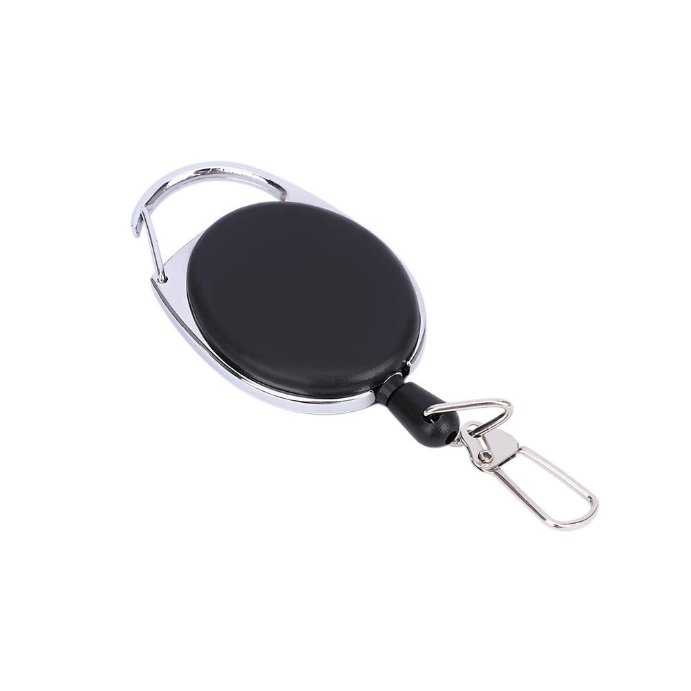 Tag Card Recoil ABS Anglers Keychain ID Lanyard Key Ring Retractable Pull Badge Reel Badge Holder