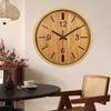 12 Inch Creative Wooden Wall Clock Mute Non-ticking Three-dimensional Suitable for Study Library Bedroom Living Room